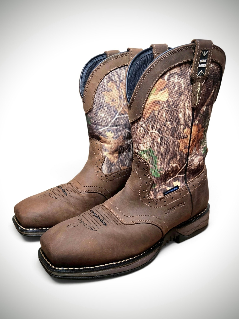 $200 Cody James Xero Gravity Lite Comp Toe Boot Brown Men's Size 13D Waterproof
